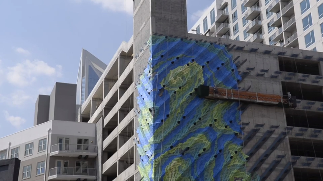 Uptown parking deck becomes public art