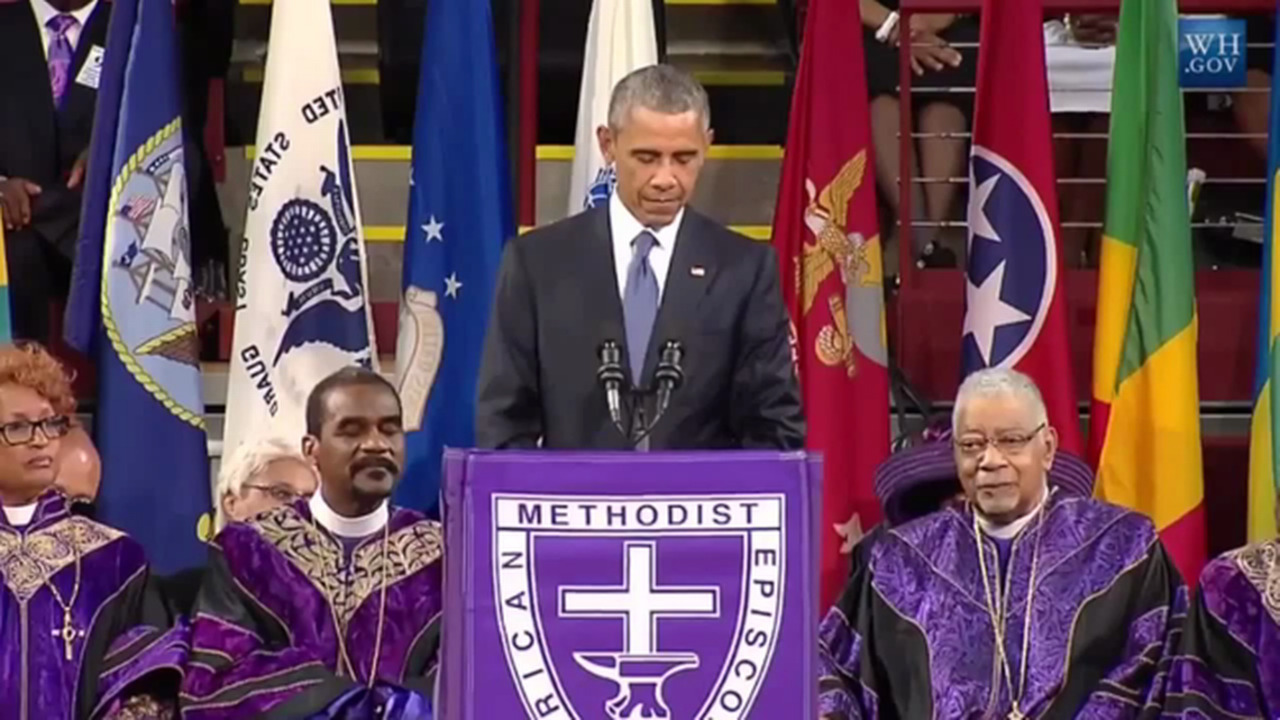 President Obama eulogizes state Sen. Pinckney (+ video)