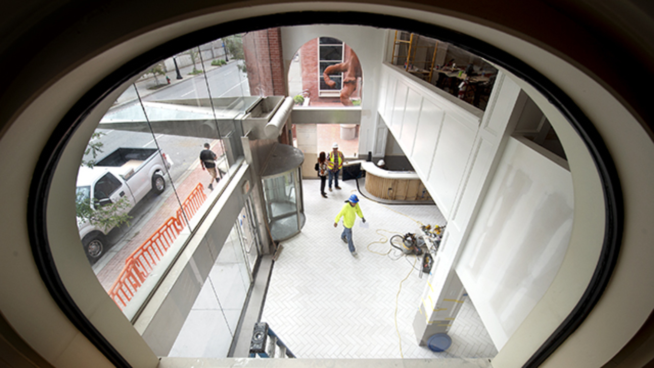 Get an early peak at the new renovations inside the Folly Theater