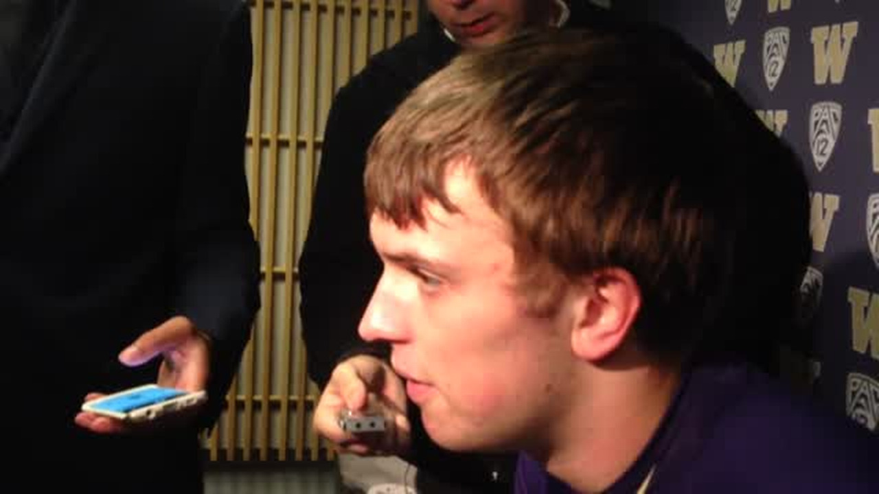 VIDEO: QB Jake Browning after Huskies' loss to Utah