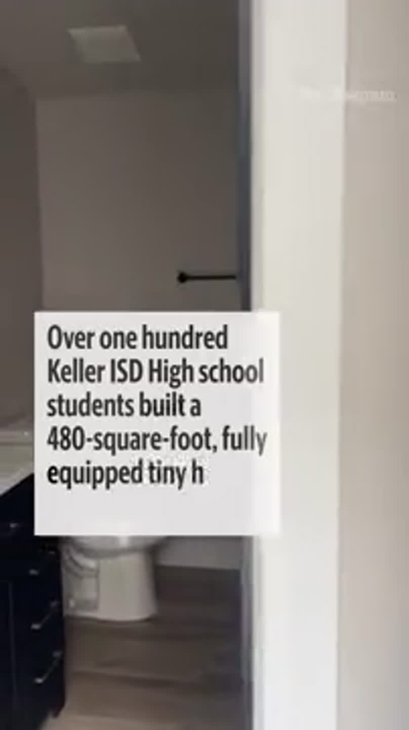 See inside a tiny house built by Keller ISD students