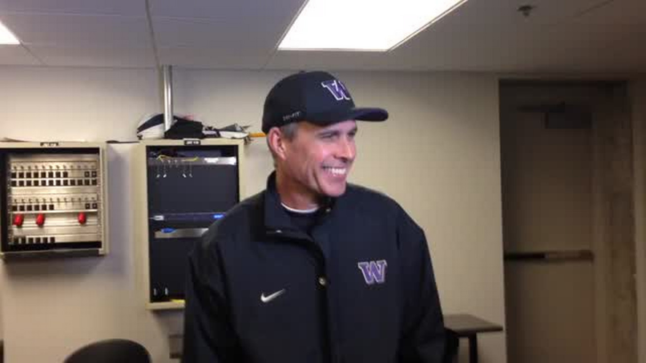 VIDEO: Huskies coach Chris Petersen talks final bowl preparations