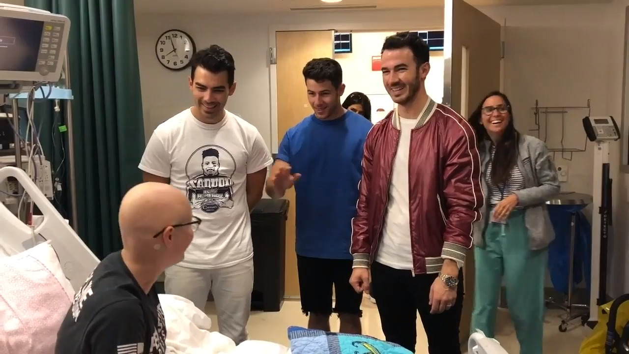 Jonas Brothers visit Penn State Children’s Hospital to surprise teen fan