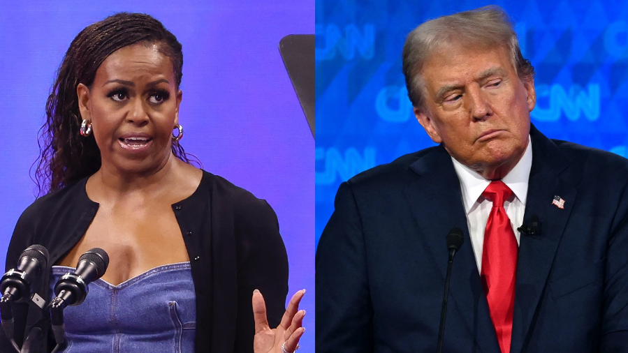 Michelle Obama, the only Democrat beating Trump in a poll taken in ...