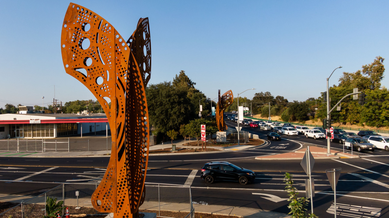 What are the new 40-foot sculptures in Sacramento’s River District? Here’s why they’re here