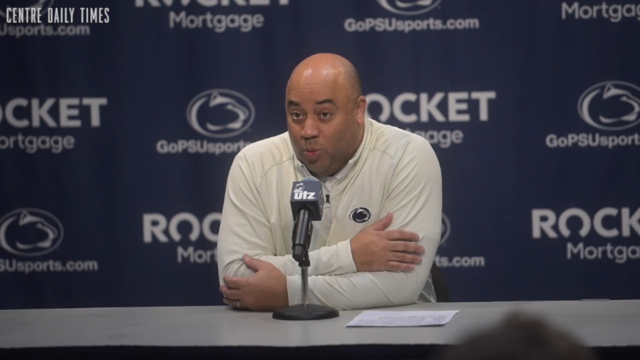 Penn State’s Shrewsberry talks about guard Jalen Pickett