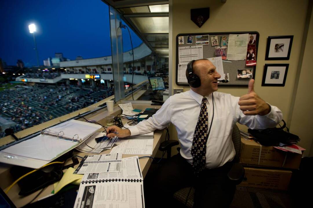 The man behind the River Cats mic