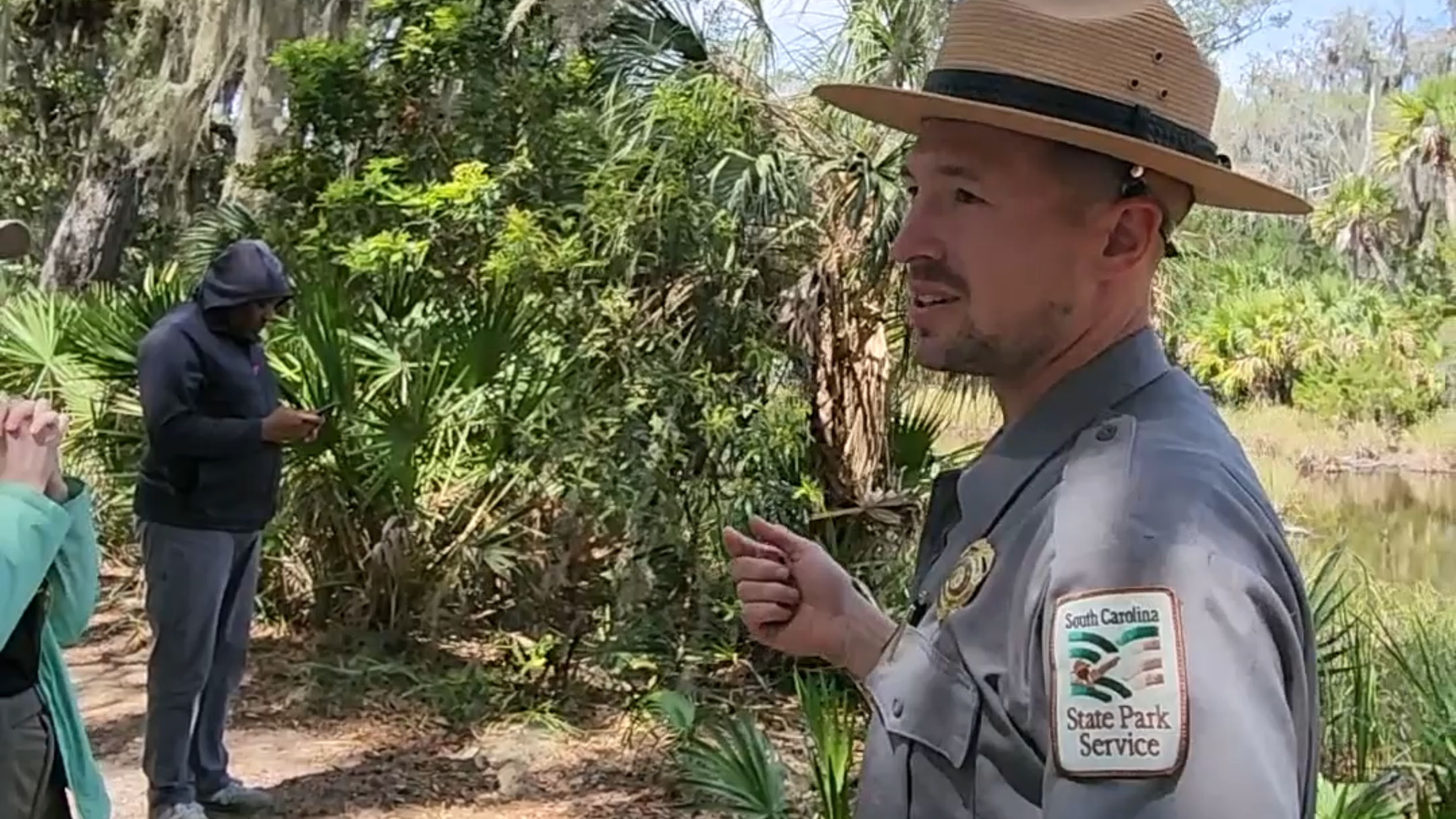SC park service officer explains old growth forest on St. Phillips Island