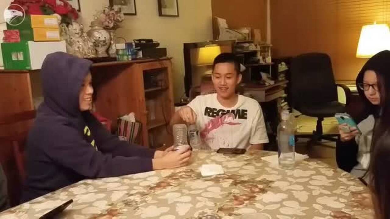 Teenager takes bottle flipping to new level