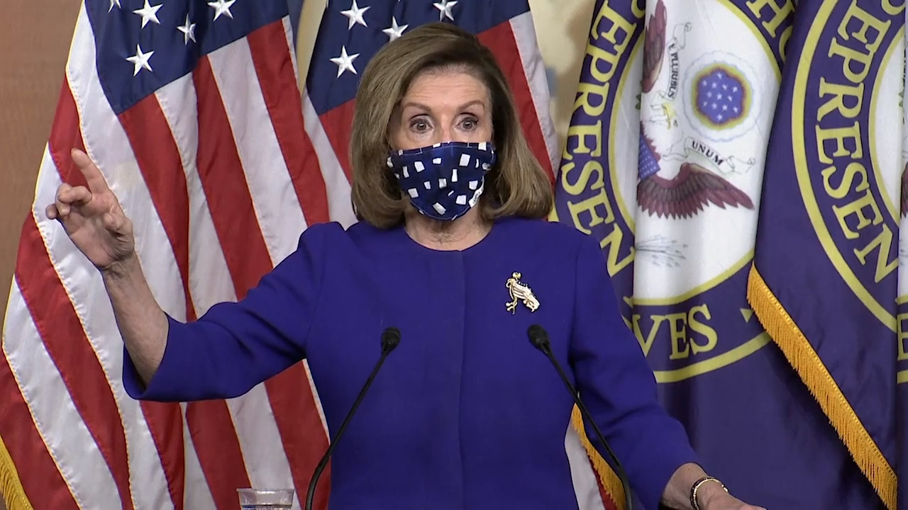 Pelosi on virus relief bill: ‘It’s not up to me to psych out Mitch McConnell’