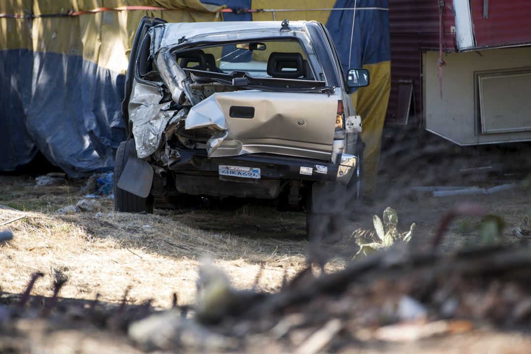 Atwater man drives around crossing arms, gets struck by train, police say