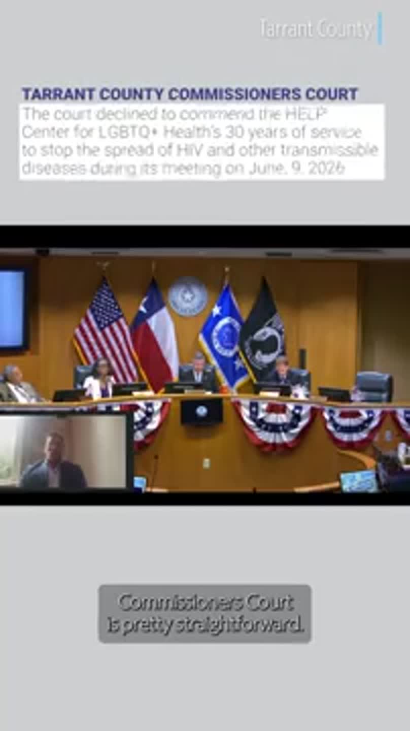 Tarrant commissioners split over LGBTQ+ health center recognition
