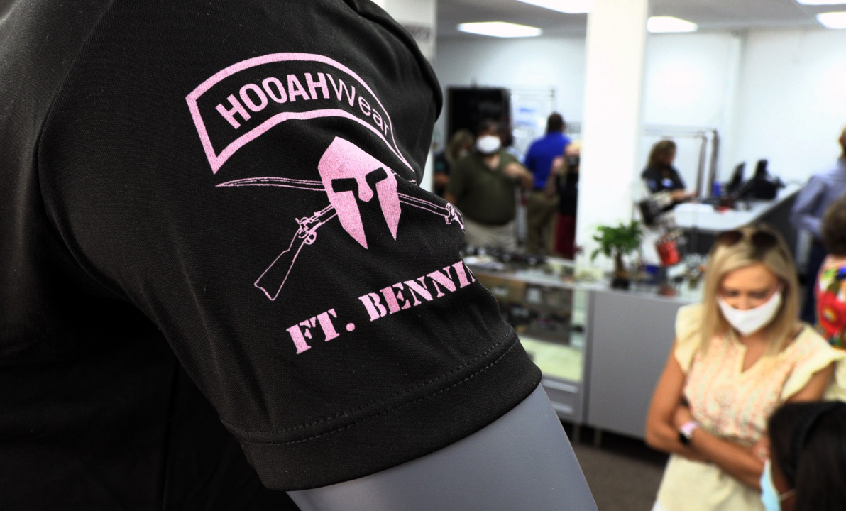 Columbus company shows off ‘HOOAHWEAR’ at grand opening event