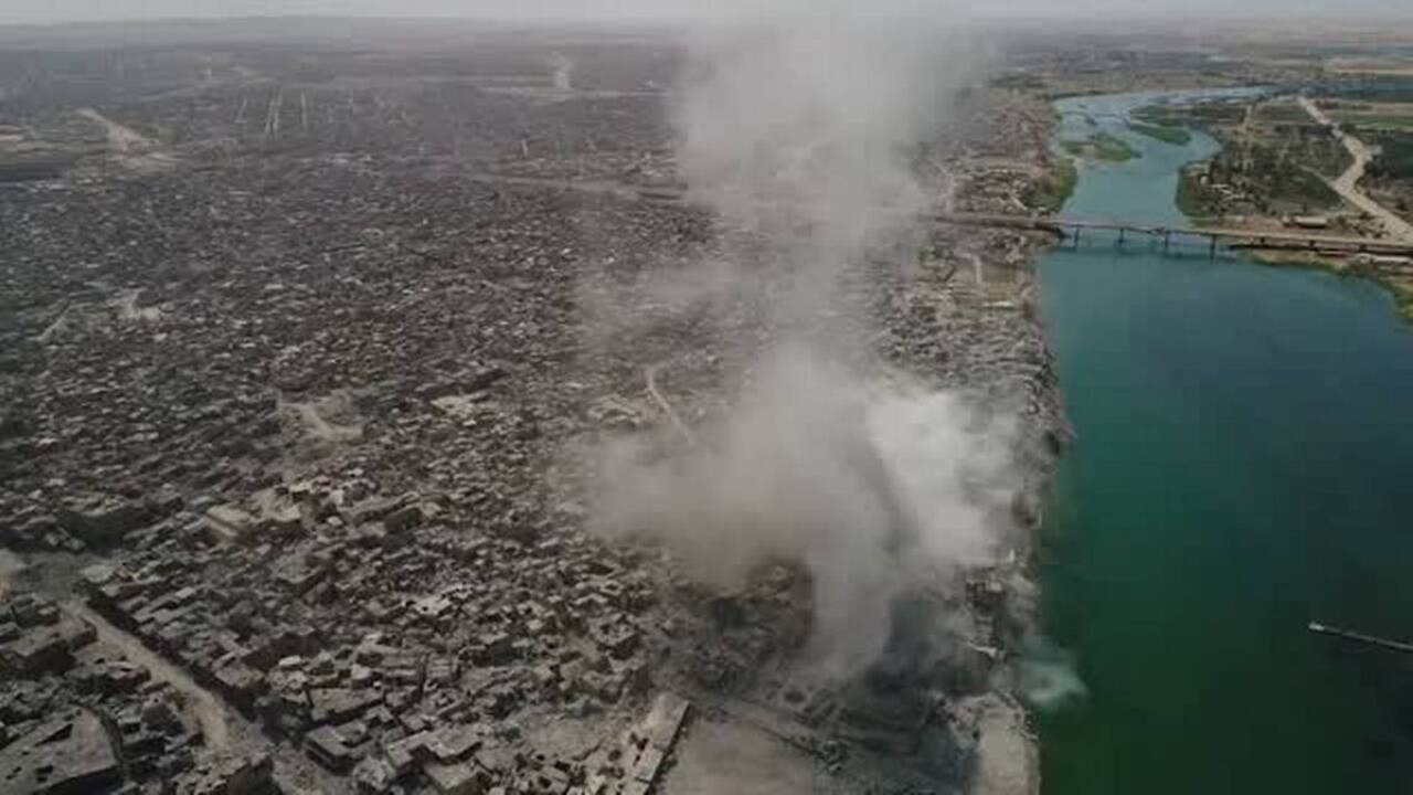 Take an aerial tour of destruction in Mosul with this drone footage