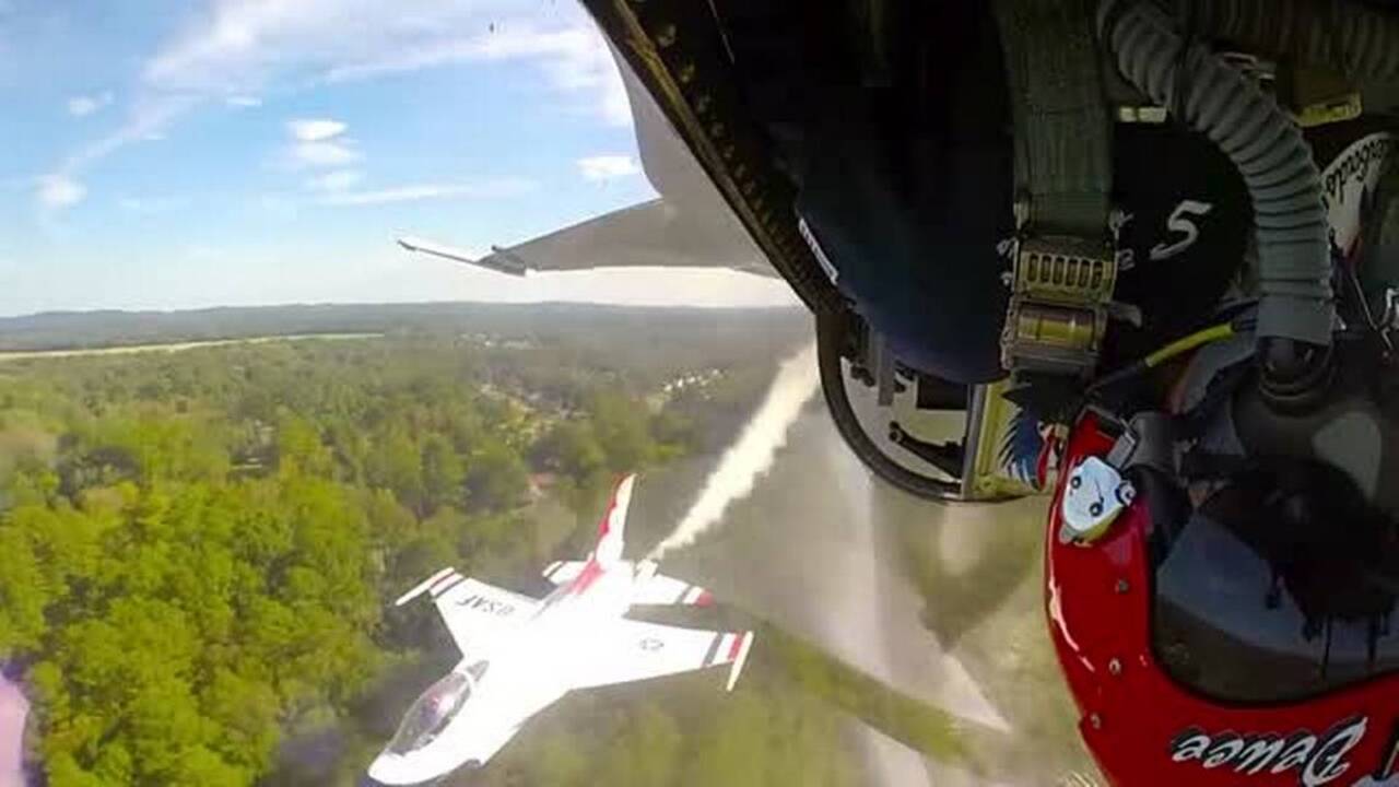 Take a flight with the U.S. Air Force Thunderbirds