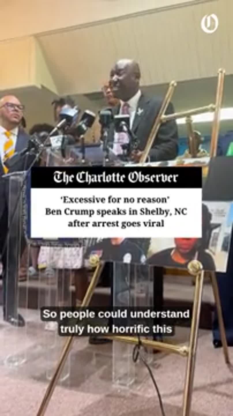 Ben Crump speaks on Shelby, NC police beating