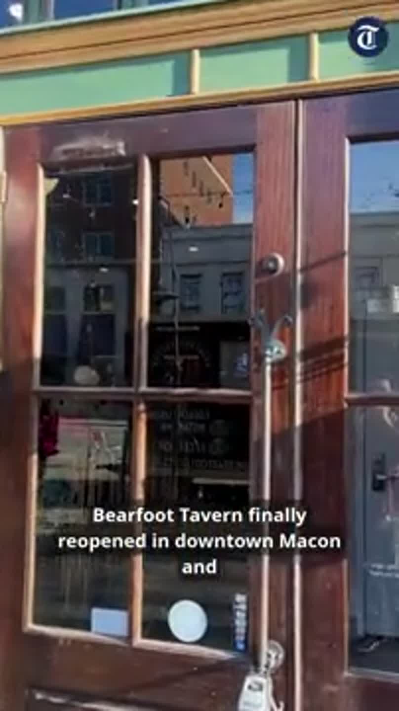 WATCH: Bearfoot Tavern reopens, renovated in downtown Macon