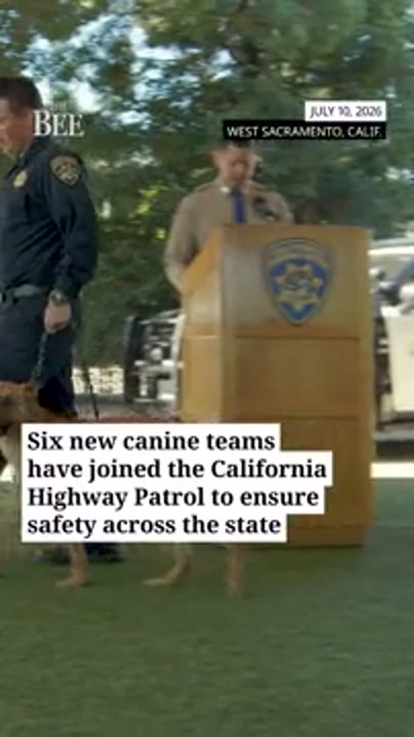 Watch as six new canine teams graduate from the CHP academy