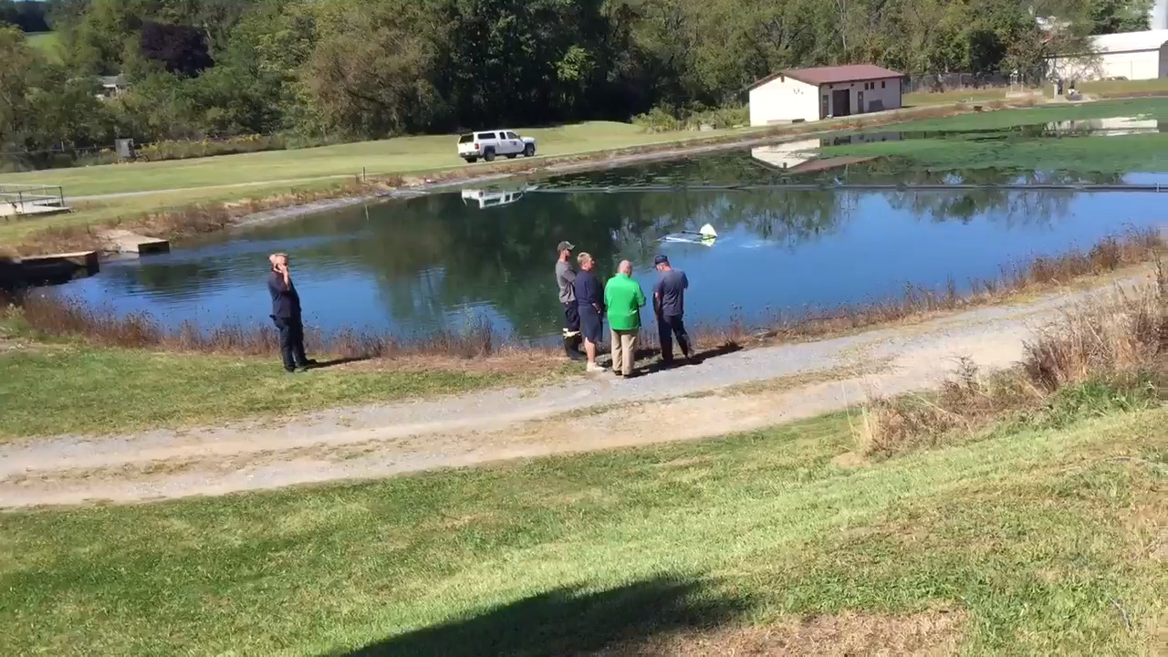 Woman rescued by good Samaritans after crash into retention pond at Pleasant Gap Fish Hatchery