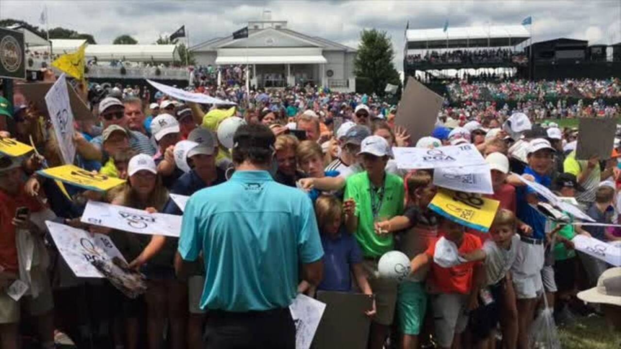 Normally golf courses are quiet, but not after this round