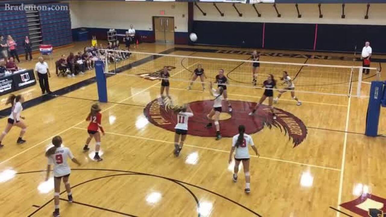 Manatee volleyball sweeps Palm Harbor to win third straight region title