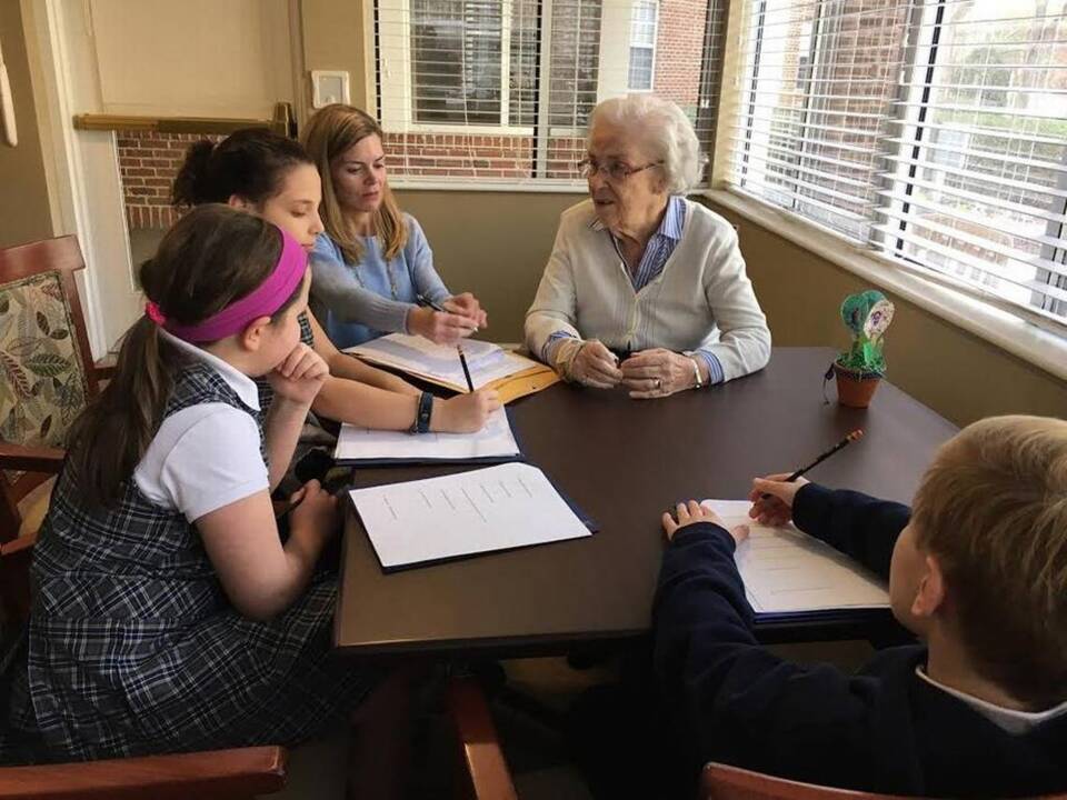 Students and seniors form bonds