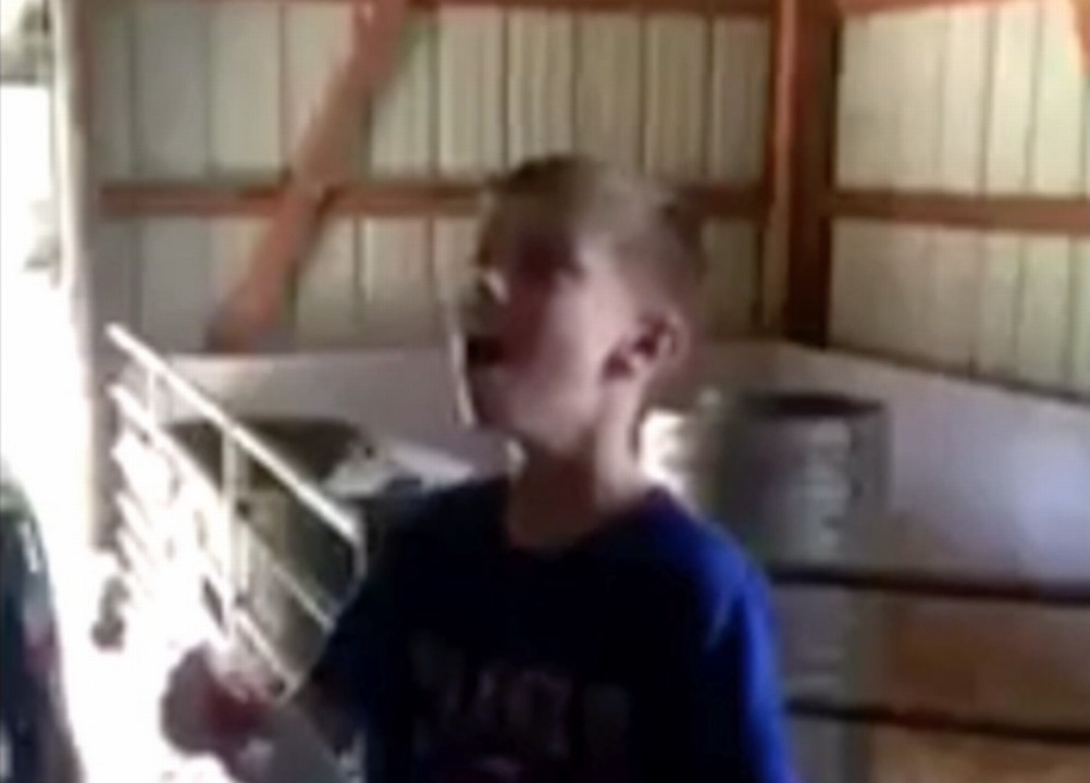 This boy worked hard with no complaints; his dad's reward brings him to tears