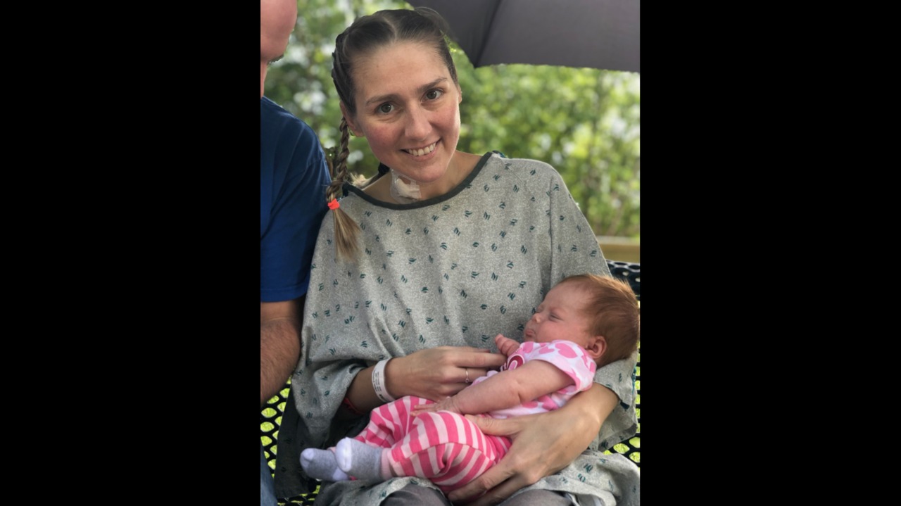 St. Louis Blues excitement helps family cope with young mom’s double lung transplant