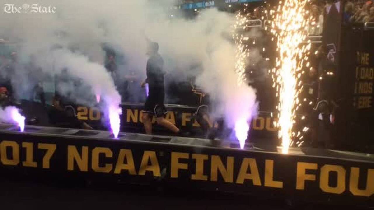 South Carolina enters the court at Final Four