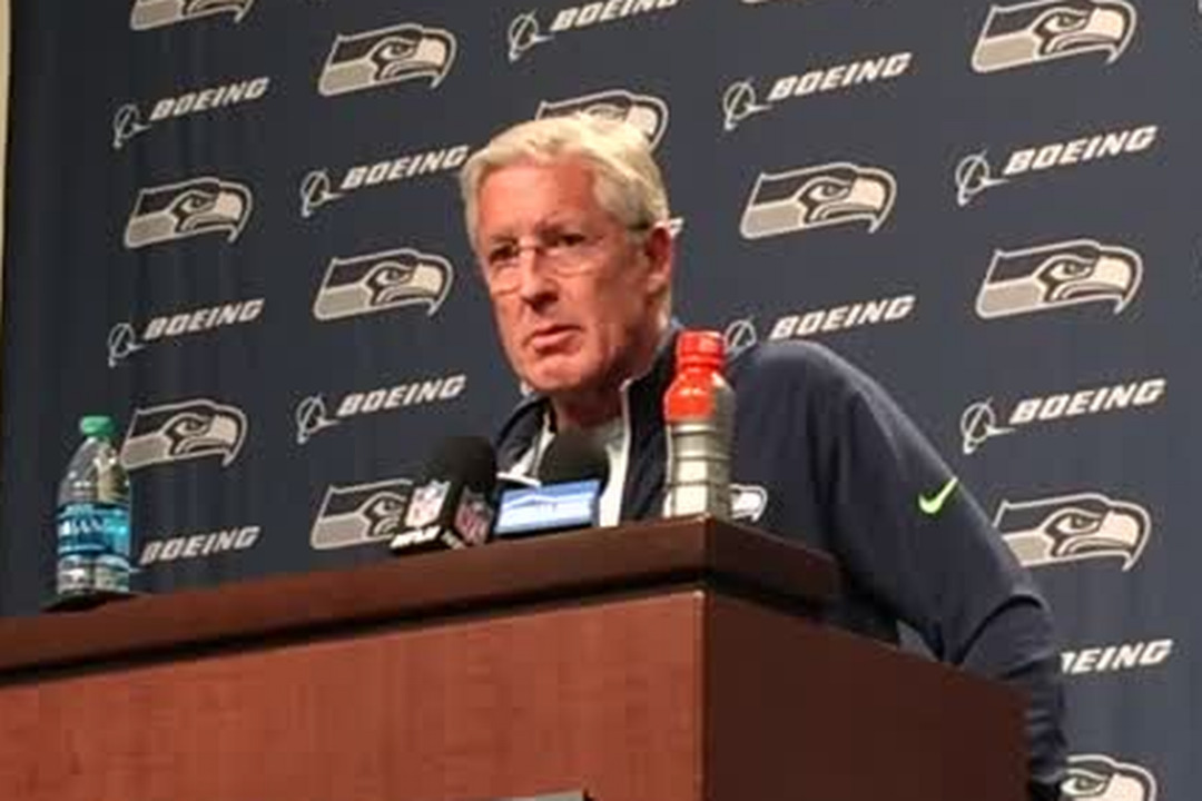 Pete Carroll on loss at L.A., NFL sanctioning Seahawks over OTA hitting