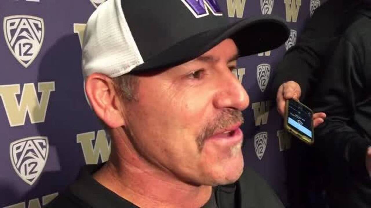 UW defensive coordinator Pete Kwiatkowski talked about defensive game plan against Luke Falk