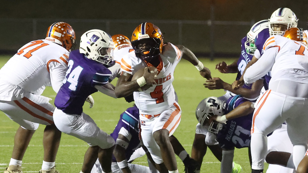 Chambers QB Jamouri Nichols, coach Captain Munnerlyn talk after Thursday's win at Palisades