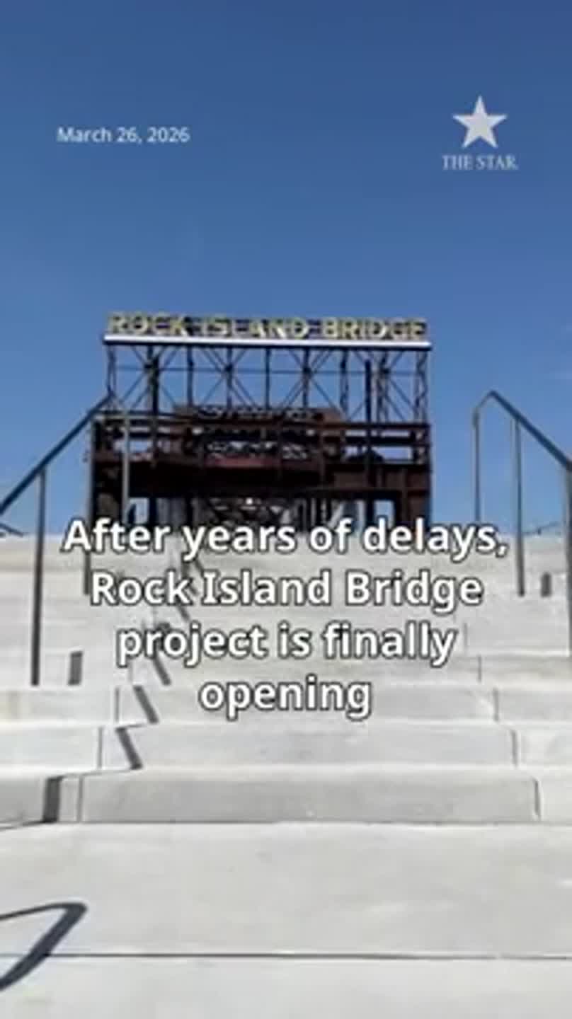 See Rock Island Bridge project, opening April 1