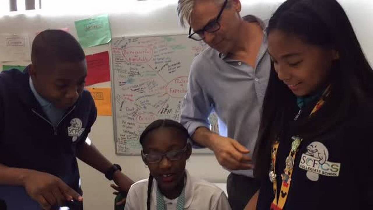 SCF charter school students create books for children in Honduras