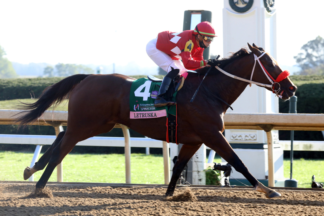 Watch Letruska roll to victory in Keeneland’s Juddmonte Spinster