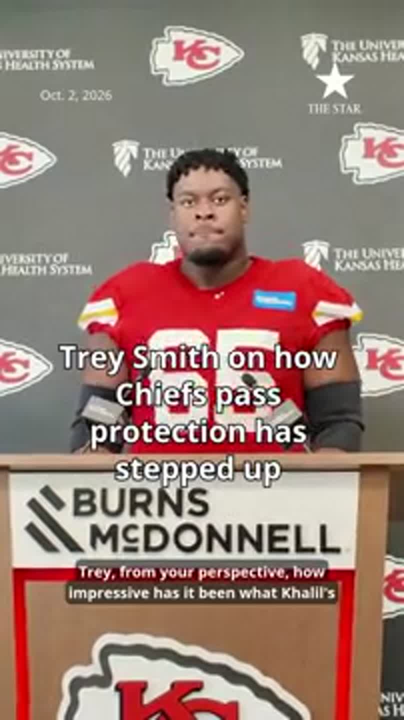 Trey Smith on how Chiefs pass protection has stepped up
