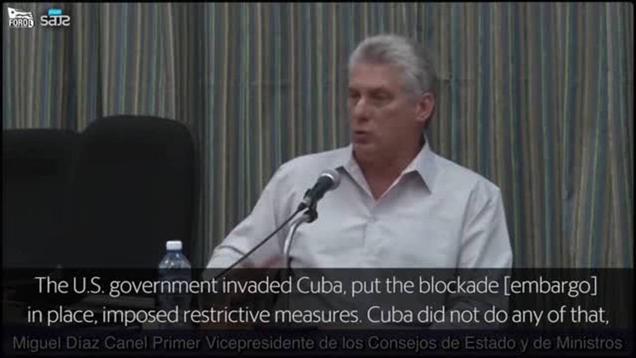 Video of private meeting shows Cuban Vice President Miguel Díaz-Canel ...