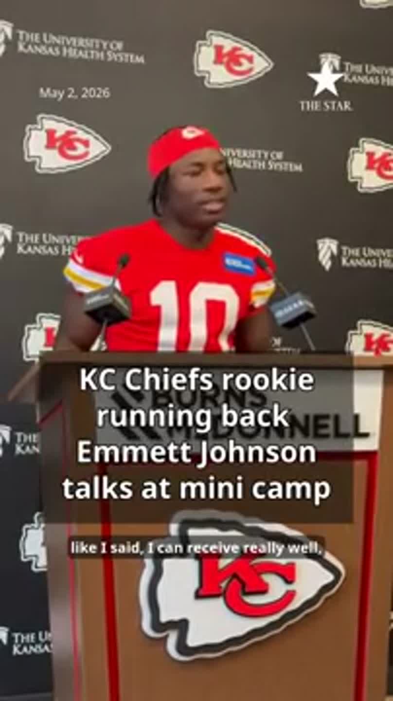 Rookie running back Emmett Johnson describes Chiefs mini camp, transition from Nebraska