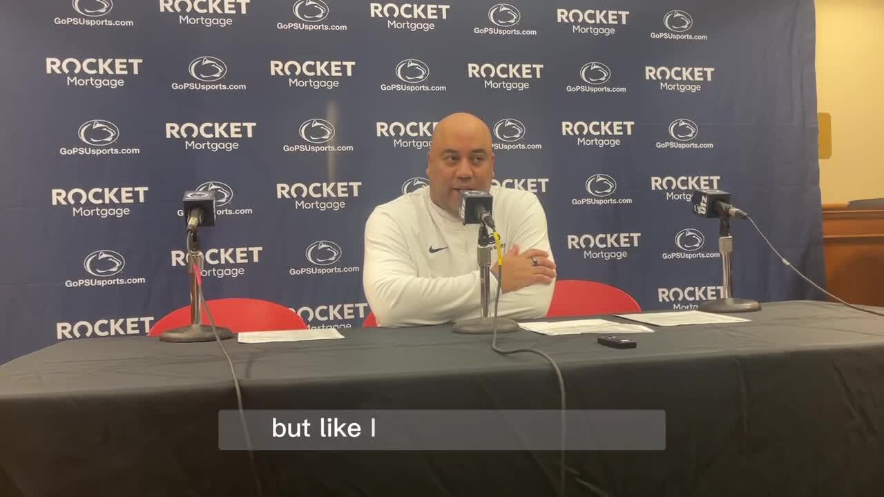 Penn State head coach Micah Shrewsberry expresses frustration with officiating following loss to Purdue