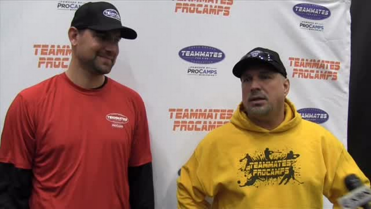 2015: Garth Brooks takes time out for kids sports camp at Wichita State