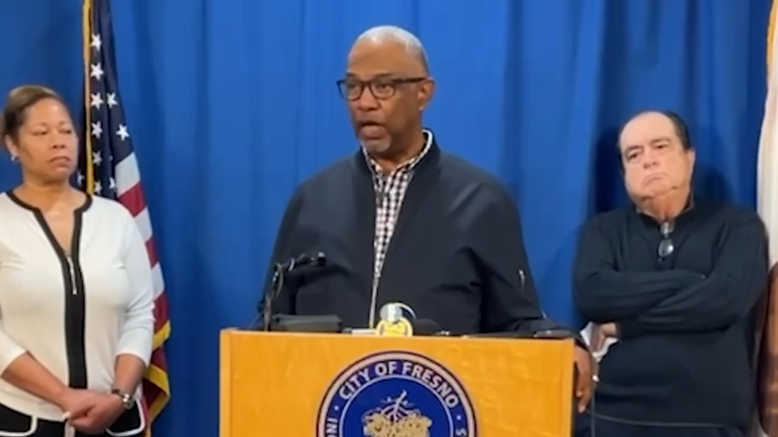 Fresno Pastor B.T. Lewis speaks against the Elm Street rezone