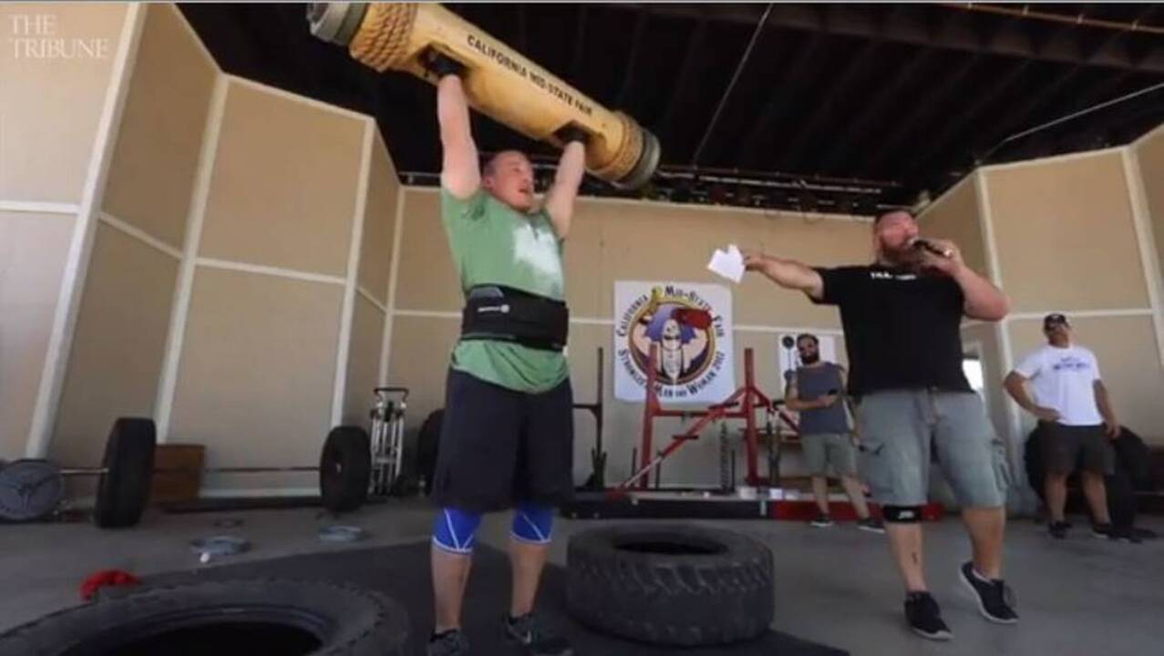 Athletes show off feats of strength in Strongest Man and Woman Competition