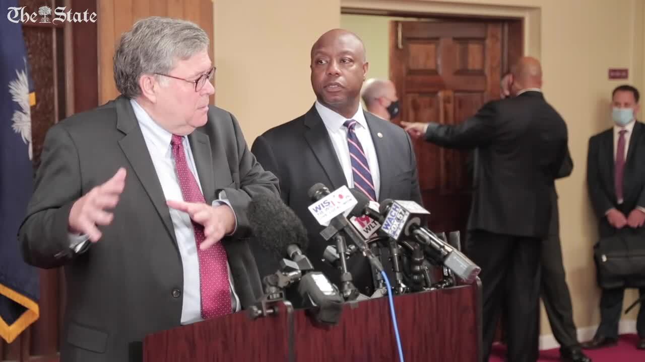 Attorney General Bill Barr and Senator Tim Scott talk about police reform