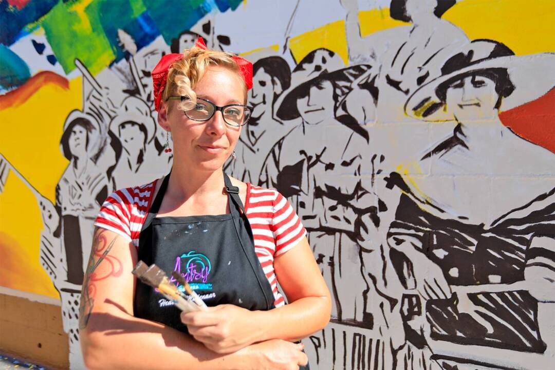 Atascadero artist brightens up town with colorful, historical mural