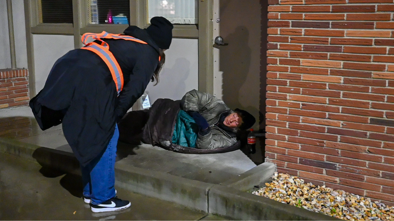 See volunteers search for unsheltered people during the Point in Time count in Sacramento