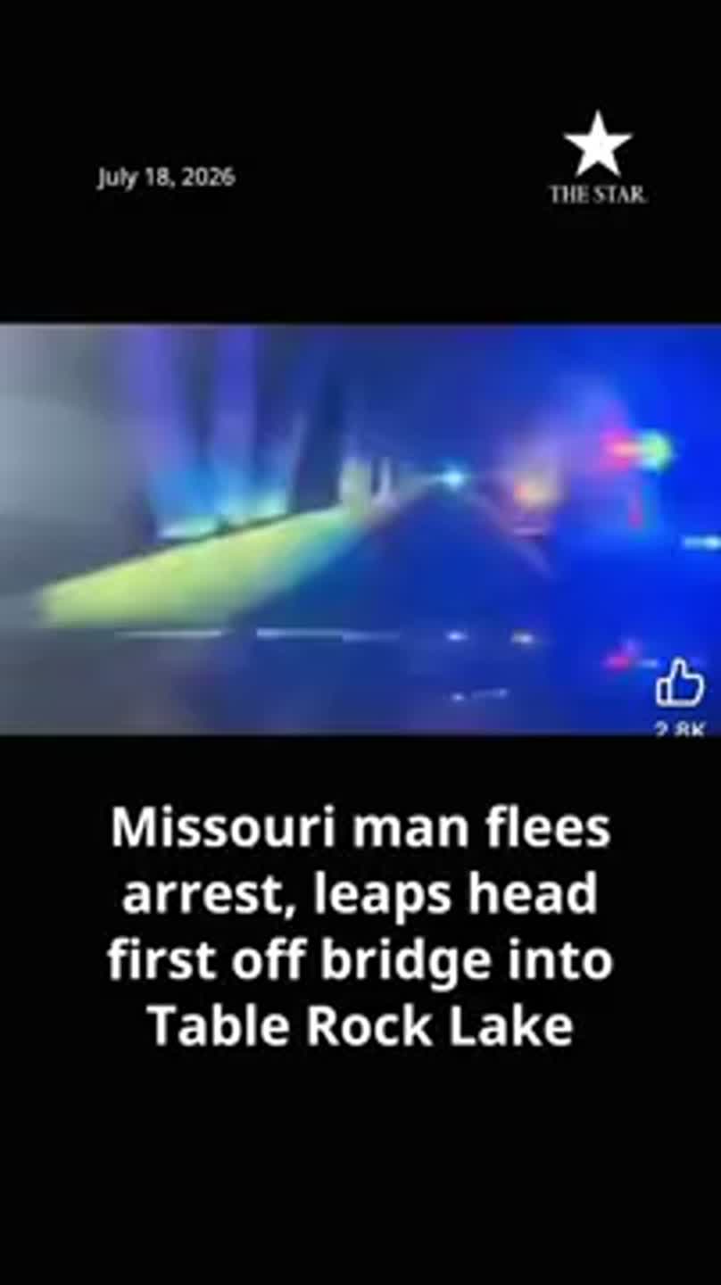 Missouri man flees arrest, leaps head first off bridge into Table Rock Lake