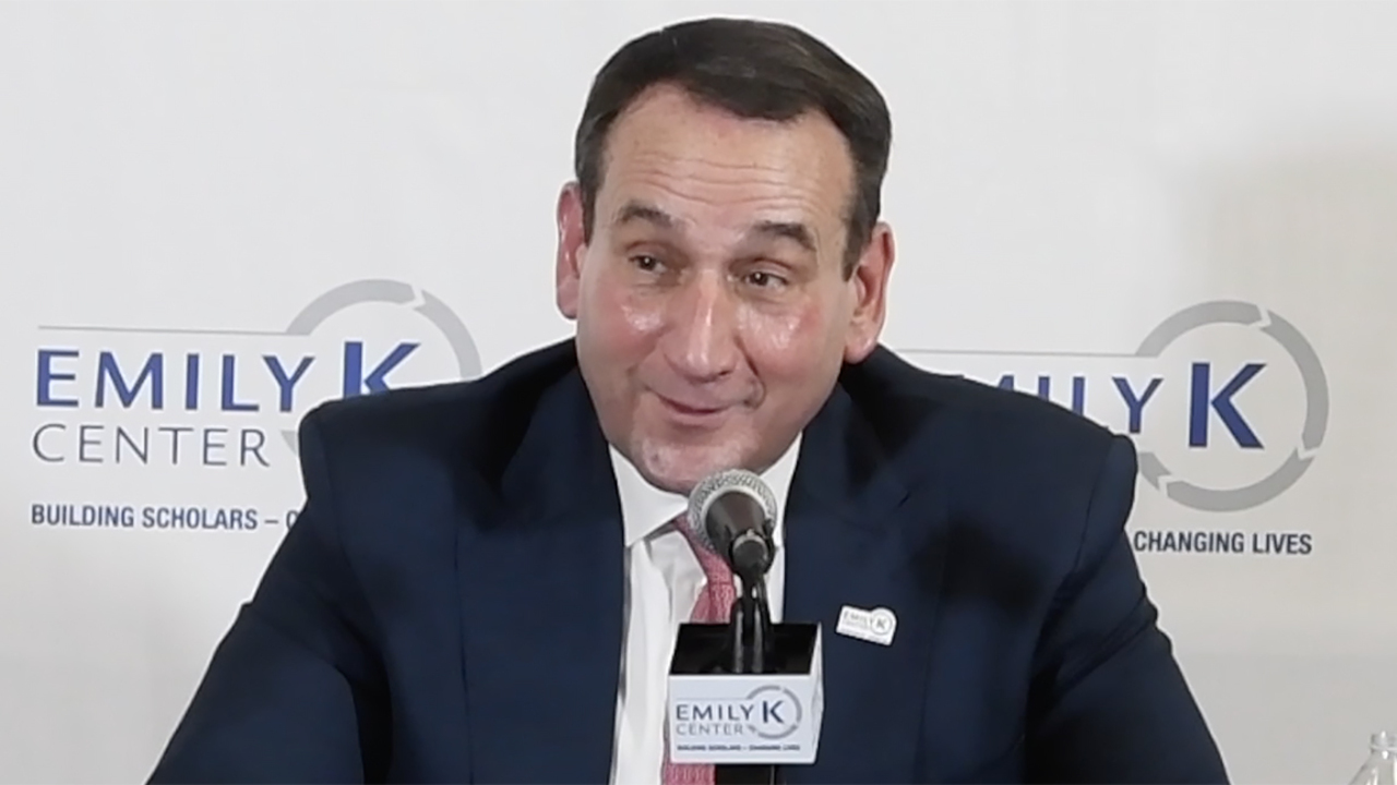 Duke basketball coach Mike Krzyzewski announced Wednesday May 30 that he  and his family will donate $3 million to the Emily K Center, which is named  after his mother, as part of
