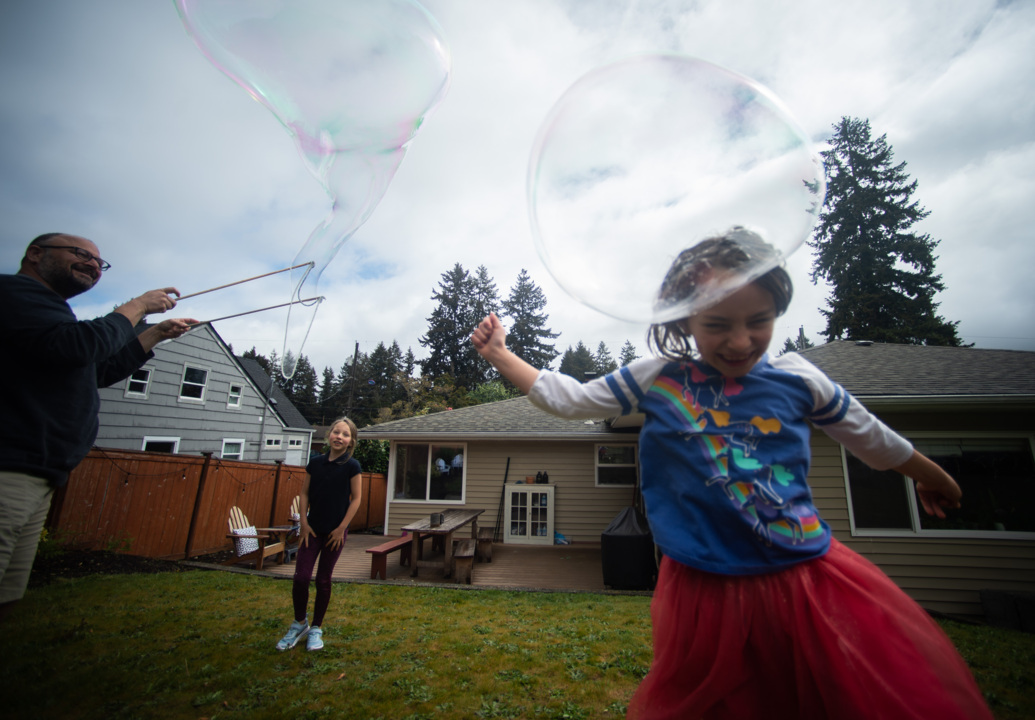 Fircrest family hopes to fill the air with bubbles, local food bank’s account with cash