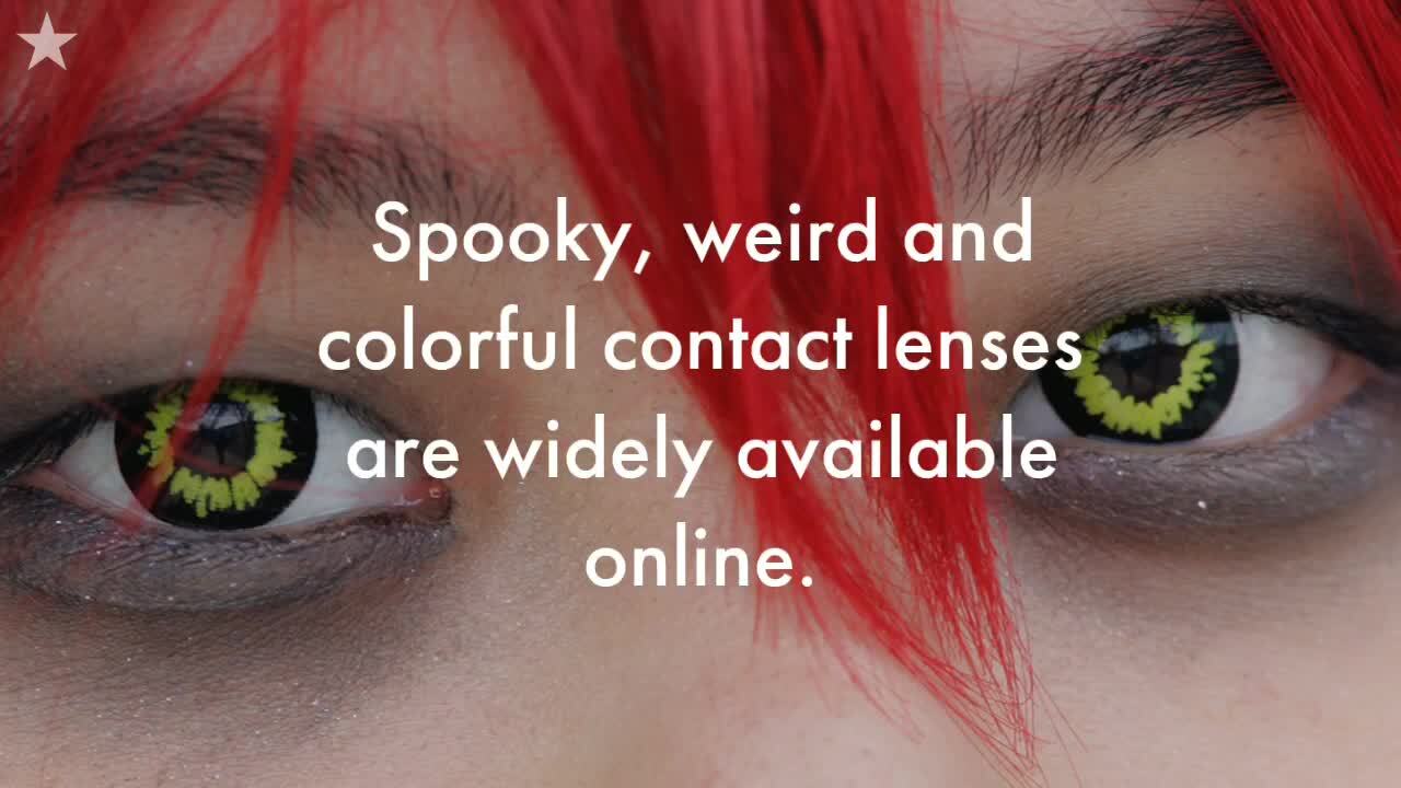 Those Halloween contacts look cool, but are they a health hazard for your eyes?