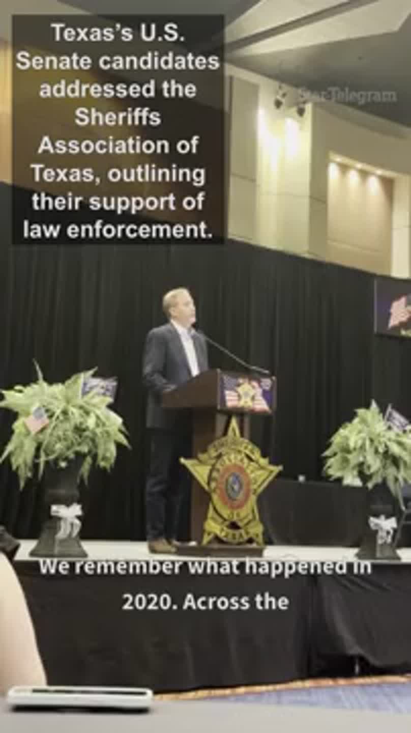 Paxton, Talarico online their support for law enforcement